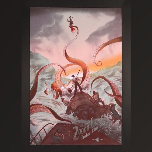 Lot #460 - 20,000 LEAGUES UNDER THE SEA (NOVEL), 1872 - Hand-Numbered Limited Edition Regular Print by Jonathan Burton, 2014