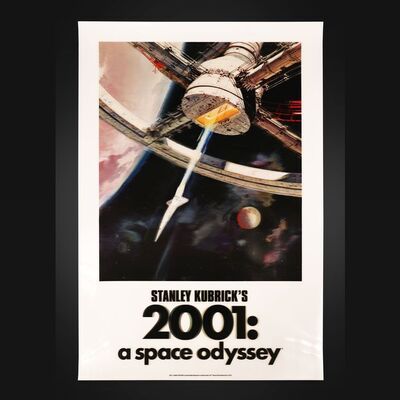 Lot #461 - 2001: A SPACE ODYSSEY (1968) - Limited Edition Bottleneck Gallery 1mm Lenticular Poster by Robert McCall - Title and Credits Style, 2020