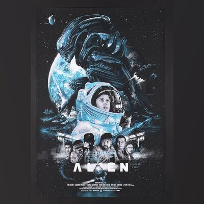 Lot #464 - ALIEN (1979) - Hand-Numbered Limited Edition Hero Complex Gallery Print by Vance Kelly, 2018