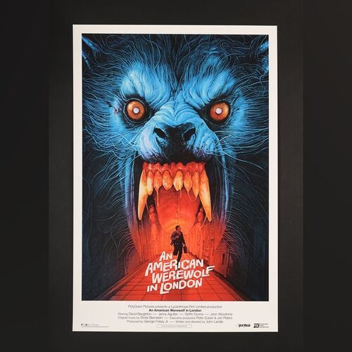 Lot #467 - AN AMERICAN WEREWOLF IN LONDON (1981) - Hand-Numbered Vice Press and Bottleneck Gallery Limited Edition Print by Grzegorz "Gabz" Domaradzki, 2021
