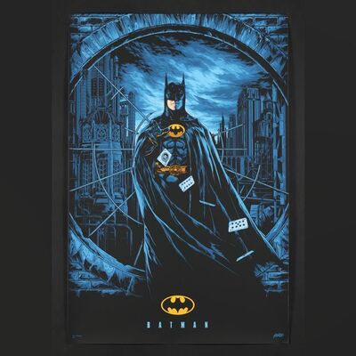 Lot #474 - BATMAN (1989) - Hand-Numbered Limited Edition Mondo Print by Ken Taylor, 2015