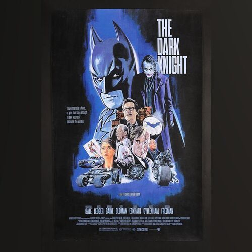 Lot #480 - BATMAN: THE DARK KNIGHT (2008) - Hand-Numbered Limited Edition Print by Paul Mann, 2021