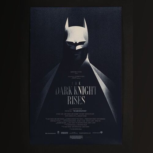 Lot #481 - THE DARK KNIGHT RISES (2012) - Hand-Numbered Timed Edition Mondo Print by Olly Moss, 2012