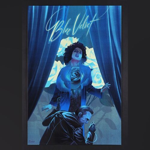 Lot #487 - BLUE VELVET (1986) - Hand-Numbered Limited Edition Variant Print by Kevin Tong, 2019