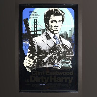Lot #494 - DIRTY HARRY (1971) - Hand-Numbered Limited Edition Mad Duck Foil Variant Print by James Rheem Davis, 2022