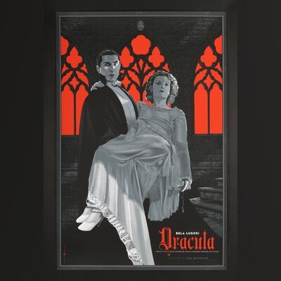 Lot #495 - DRACULA (1931) - Hand-Numbered Limited Edition Regular Mondo Print by Laurent Durieux, 2012