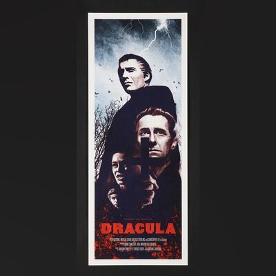 Lot #496 - DRACULA (1958) - Signed and Hand-Numbered Limited Edition Print by Andrew Swainson, 2013