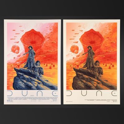 Lot #497 - DUNE (2021) - Hand-Numbered 'Caladan' Limited Edition Regular and 'Arrakis' Limited Edition Variant Prints by Grzegorz "Gabz" Domaradzki, 2022