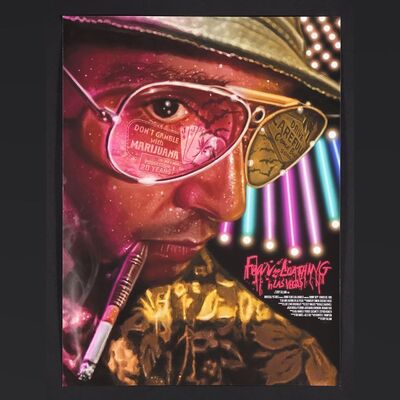 Lot #503 - FEAR AND LOATHING IN LAS VEGAS (1998) - Hand-Numbered Hero Complex Gallery Limited Edition Print by Gibson Graphix, 2022