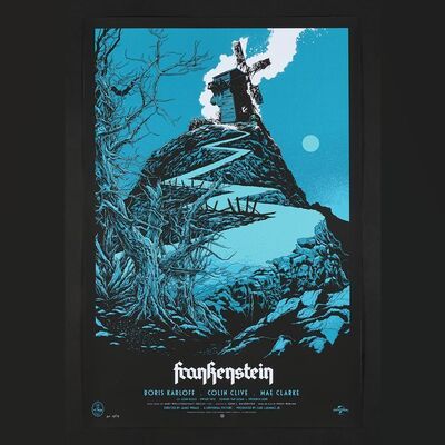 Lot #504 - FRANKENSTEIN (1931) - Hand-Numbered Limited Edition AP Variant Mondo Print by Ken Taylor, 2014