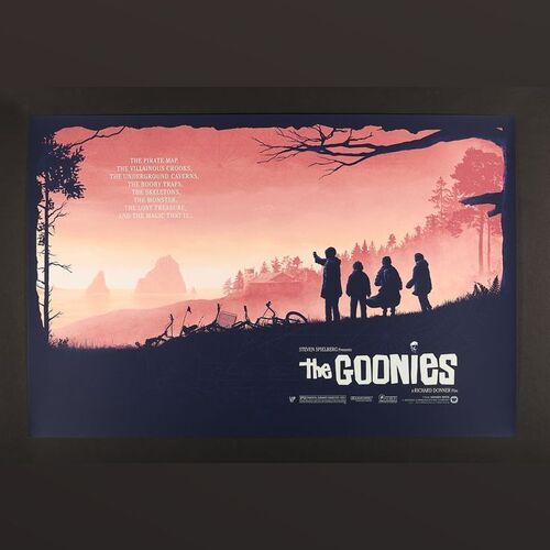Lot #509 - THE GOONIES (1985) - Hand-Numbered Vice Press and Bottleneck Gallery Timed Edition Variant Screenprint by Florey and Matt Ferguson, 2019