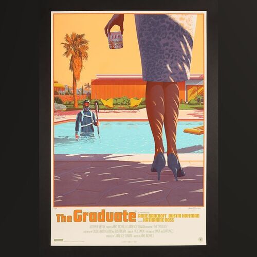 Lot #511 - GRADUATE, THE (1968) - Signed and Hand-Numbered Limited Edition Nautilus Art Print by Laurent Durieux, 2017