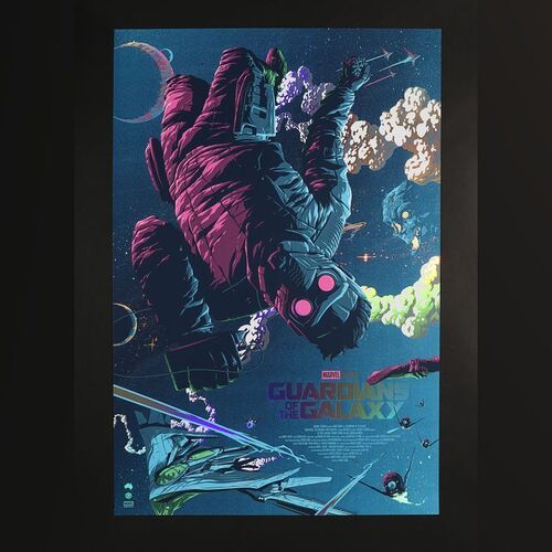 Lot #515 - GUARDIANS OF THE GALAXY (2014) - Limited Edition Grey Matter Art Foil Print by Florey, 2016