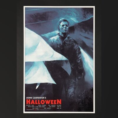 Lot #516 - HALLOWEEN (1978) - Hand-Numbered Limited Edition Variant Print by Karl Fitzgerald, 2019