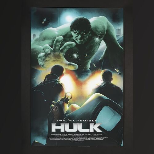 Lot #518 - THE INCREDIBLE HULK (2008) - Hand-Numbered Limited Edition Print by Henrik Sahlstrom, 2021