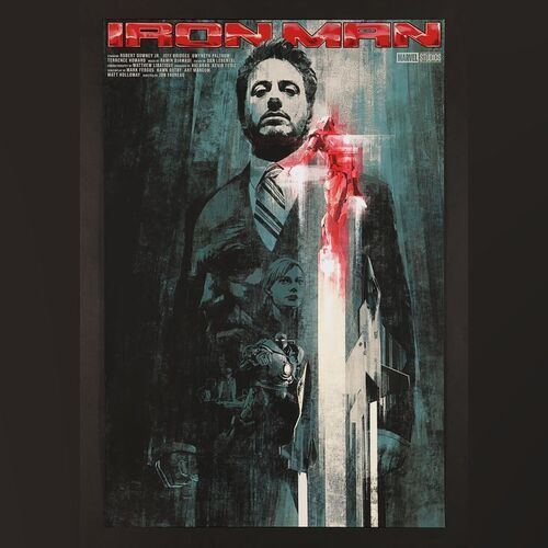 Lot #521 - IRON MAN (2008) - Hand-Numbered Limited Edition Private Commission Print by Hans Woody, 2022
