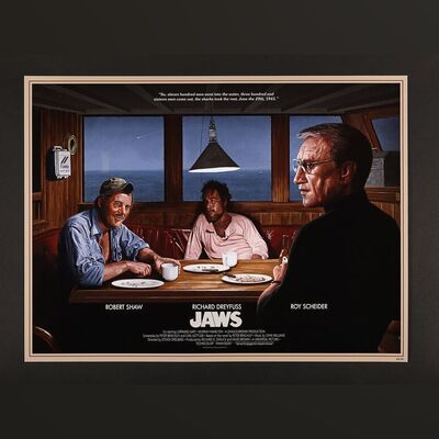 Lot #524 - JAWS (1975) - Hand-Numbered Limited Edition Print by Neil Davies, 2022
