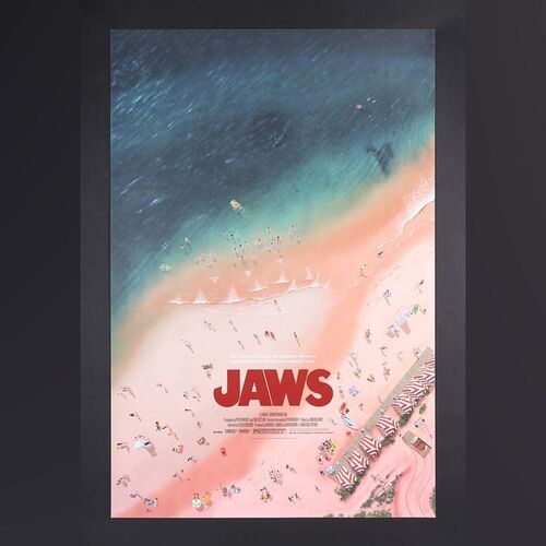 Lot #526 - JAWS (1975) - Hand-Numbered Limited Edition Vice Press Print by Andrew Swainson, 2021