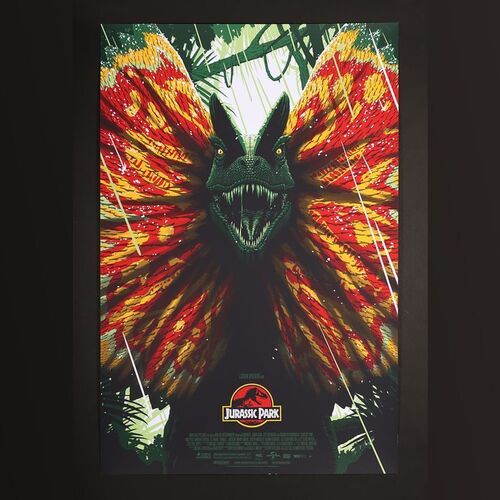 Lot #538 - JURASSIC PARK (1993) - Hand-Numbered Bottleneck Gallery and Vice Press Limited Edition Artist Proof Print by Florey, 2022