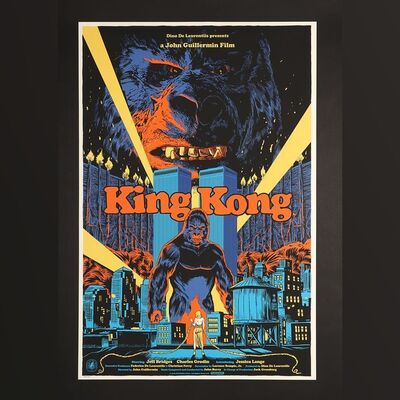Lot #540 - KING KONG (1976) - Hand-Numbered Limited Edition Nautilus Variant Art Print by Francesco Francavilla, 2022