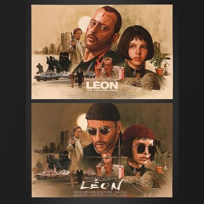 Lot #542 - LEON: THE PROFESSIONAL (1994) - Signed and Hand-Numbered Limited Edition Prints (Regular and Variant) by Juan Carlos Ruiz Burgos, 2022