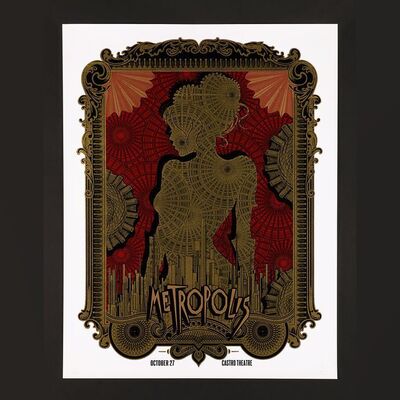 Lot #548 - METROPOLIS (1927) - Hand-Signed and Numbered Limited Edition Castro Theatre Print by David O'Daniel, 2011