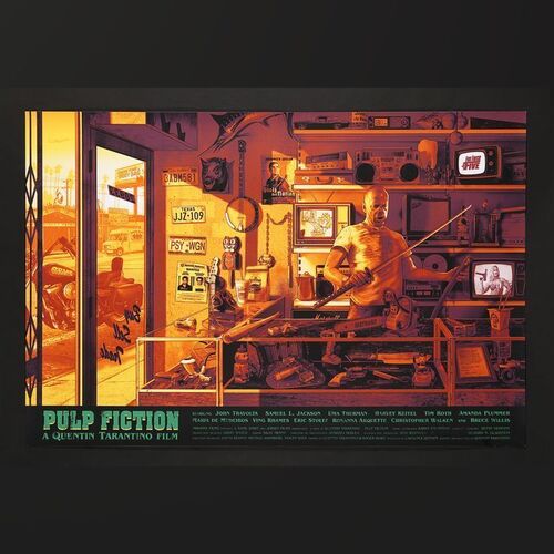 Lot #555 - PULP FICTION (1994) - Hand-Numbered Limited Edition Hero Complex Gallery Print by Kevin Wilson, 2018