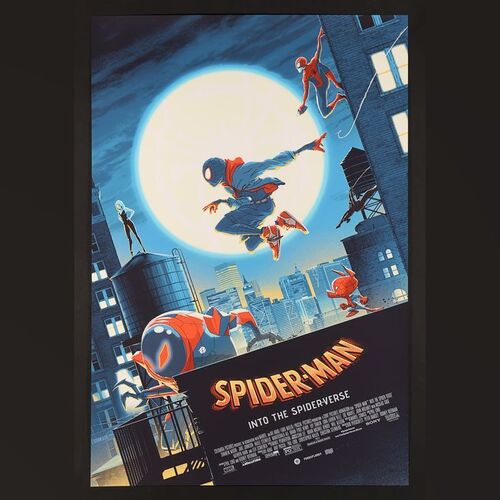 Lot #562 - SPIDER-MAN: INTO THE SPIDER-VERSE (2018) - Hand-Signed Bottleneck Gallery and Grey Matter Art Artist Proof by Matt Ferguson & Florey, 2019