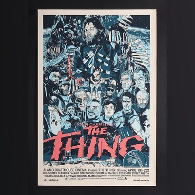 Lot #572 - THE THING (1982) - Hand-Numbered Limited Edition Mondo Print by Tyler Stout, 2008