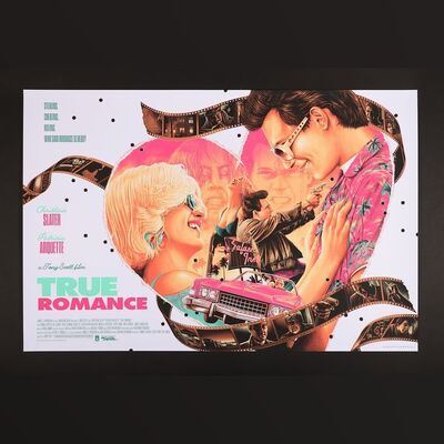 Lot #574 - TRUE ROMANCE (1993) - Hand-Numbered Limited Edition Hero Complex Gallery Print by Matt Ryan Tobin, 2022