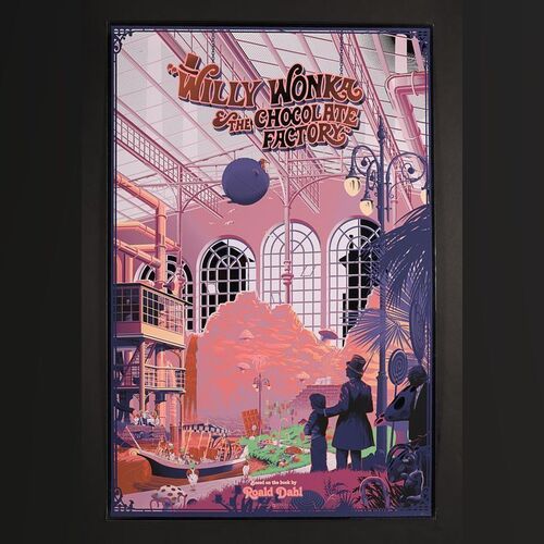 Lot #577 - WILLY WONKA & THE CHOCOLATE FACTORY (1971) - Hand-Numbered Limited Edition Regular Foil Print by Laurent Durieux, 2016