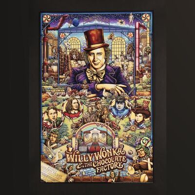 Lot #578 - WILLY WONKA AND THE CHOCOLATE FACTORY (1971) - Hand-Numbered Limited Edition Print by Ise Ananphada, 2017