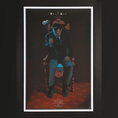 Lot #579 - THE WOLF MAN (1941) - Hand-Numbered Limited Edition Regular Mondo Print by Laurent Durieux, 2012