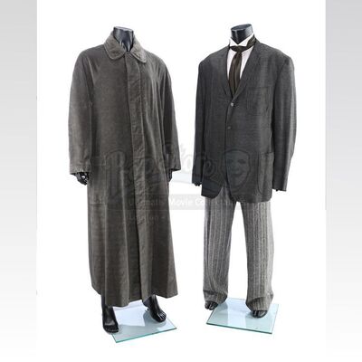 THE ADDAMS FAMILY (1991); ADDAM'S FAMILY VALUES (1993) - Uncle Fester (Christopher Lloyd) and Lurch (Carel Struycken) Signature Costumes