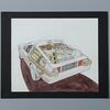 BACK TO THE FUTURE (1985) - Ron Cobb Hand-Drawn DeLorean Coloured Exterior Artwork