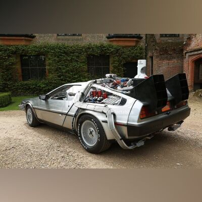 BACK TO THE FUTURE TRILOGY (1985-1990) - Universal Studios Florida Promotional Full-Size Practical Replica Time-Travelling Delorean Car
