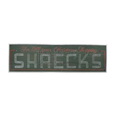 BATMAN RETURNS (1992) - "SHRECK'S" Painted Gotham City Bus Bench Back