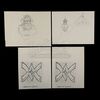 CONAN THE BARBARIAN (1982) - Ron Cobb Hand-Drawn Conan Concept Artwork and Printed Crom Emblem Designs