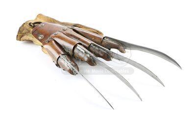 FREDDY VS. JASON (2003) - Freddy Krueger's (Robert Englund) Test-Fitting Glove