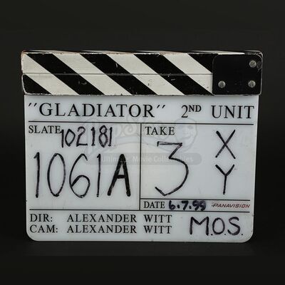 GLADIATOR (2000) - 2nd Unit Clapperboard