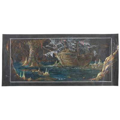 THE GOONIES (1985) - Dave Carson Hand-Drawn One-Eyed Willy's Ship Pastel Concept Artwork