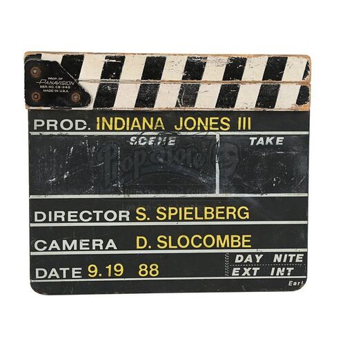 INDIANA JONES AND THE LAST CRUSADE (1989) - Production-Used Clapperboard