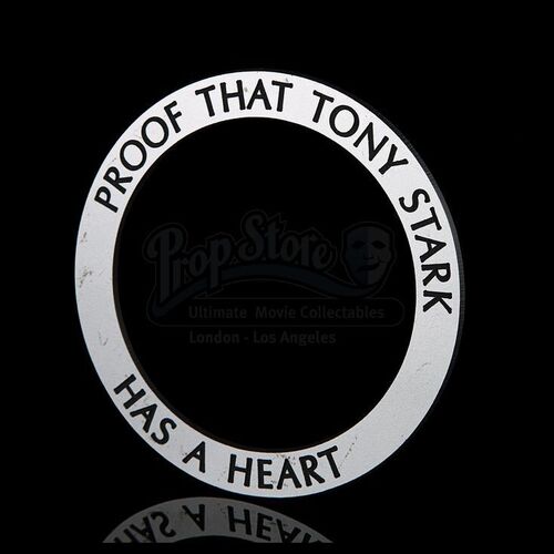 IRON MAN (2008) - Proof That Tony Stark Has A Heart' Display Ring Backup