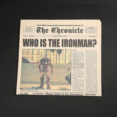 IRON MAN (2008) - Who Is the Ironman?' Chronicle Newspaper