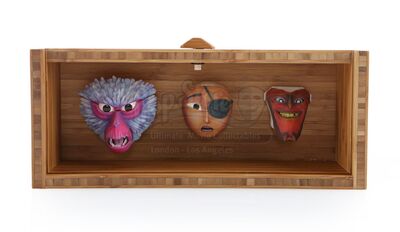 KUBO AND THE TWO STRINGS (2016) - Kubo, Monkey, and Beetle Stop-Motion Puppet Faces Gift
