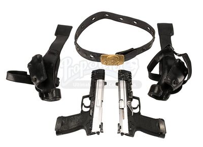 LARA CROFT: TOMB RAIDER (2001) - Lara Croft's (Angelina Jolie) Pair of Hero Pistols, Belt and Holster Rig