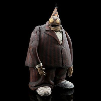 THE NIGHTMARE BEFORE CHRISTMAS (1993) - Halloween Town Zombie Bass Player Stop-Motion Puppet