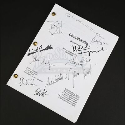THE SOPRANOS (TV 1999-2007) - Main Cast-Autographed Production-Used Pilot Script