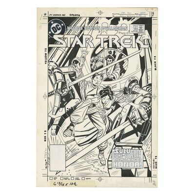 STAR TREK #20 (1985) - Tom Sutton and Ricardo Villagran Hand-Drawn Cover Artwork