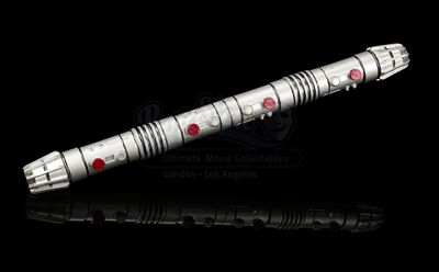STAR WARS: THE PHANTOM MENACE (1999) - Darth Maul's (Ray Park) Final Battle Stunt Lightsaber Hilt